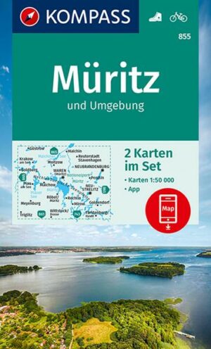 KOMPASS Wanderkarte 855 Müritz und Umgebung