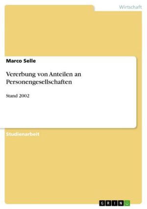 Vererbung von Anteilen an Personengesellschaften