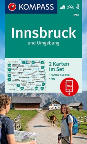 KOMPASS Wanderkarte 290 Innsbruck und Umgebung