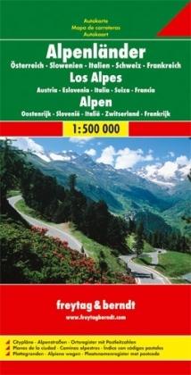 Alpenländer 1 : 500 000. Autokarte
