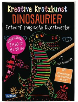 Kreative Kratzkunst: Dinosaurier