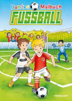 Buntes Malbuch Fußball