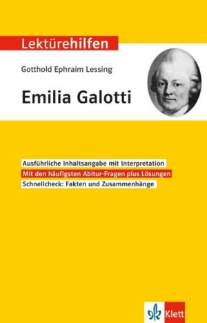 Klett Lektürehilfen Gotthold Ephraim Lessing