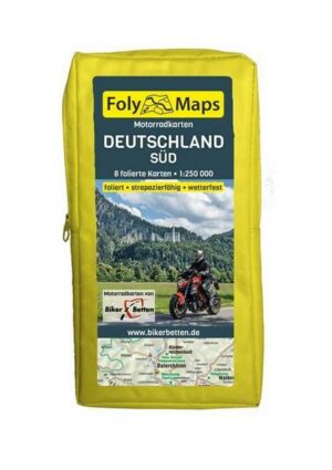 FolyMaps Motorradkarten Deutschland Süd 1 : 250 000