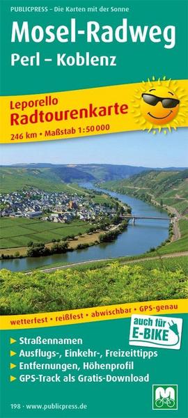 Mosel-Radweg Perl - Koblenz 1 : 50 000