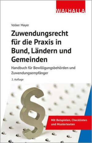 Zuwendungsrecht für die Praxis in Bund