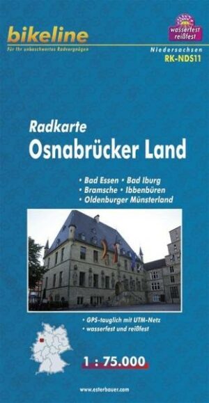 Bikeline Radkarte Deutschland Osnabrück und Umgebung 1 : 75 000