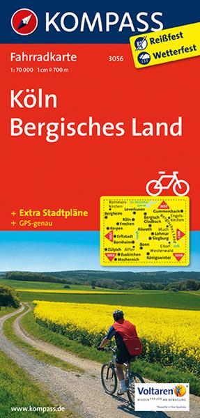 KOMPASS Fahrradkarte 3056 Köln - Bergisches Land