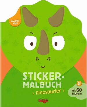 Kreativ Kids - Sticker-Malbuch Dinosaurier