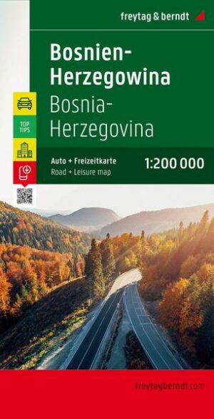 Bosnien-Herzegowina 1 : 200 000. Autokarte