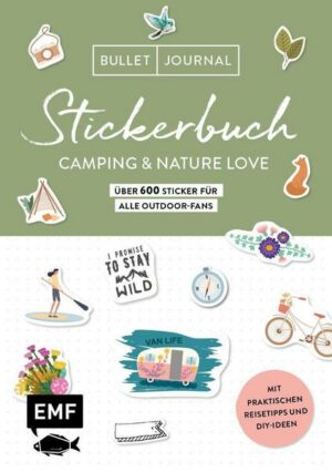 Bullet Journal Stickerbuch – Camping & Nature Love – Über 600 Sticker für alle Outdoor-Fans