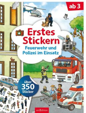 Erstes Stickern – Feuerwehr und Polizei im Einsatz