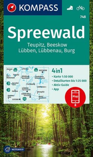 KOMPASS Wanderkarte 748 Spreewald