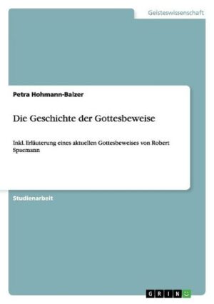 Die Geschichte der Gottesbeweise