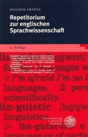 Repetitorium zur englischen Sprachwissenschaft