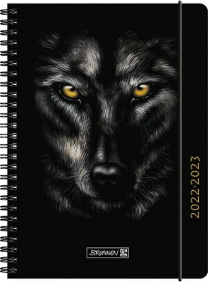 BRUNNEN 1072155063  Wochenkalender  Schülerkalender  2022/2023  'Wolf'  2 Seiten = 1 Woche  Blattgröße 14