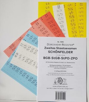 DürckheimRegister® HABERSACK BGB-StGB-ZPO 2022 - 2. Staatsexamen