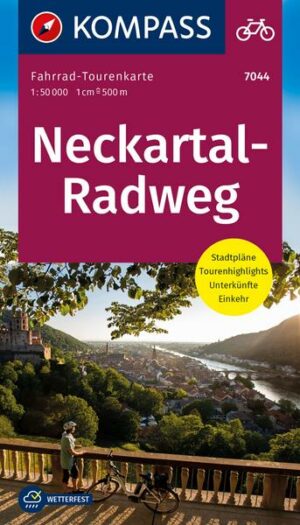 KOMPASS Fahrrad-Tourenkarte Neckartal-Radweg