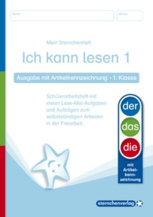 Ich kann lesen 1 - Ausgabe mit Artikelkennzeichnung - 1. Klasse