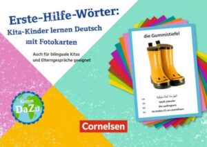 Erste-Hilfe-Wörter: Kita-Kinder lernen Deutsch mit Fotokarten