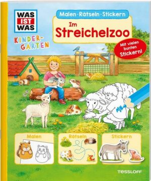 WAS IST WAS Kindergarten Malen Rätseln Stickern Im Streichelzoo