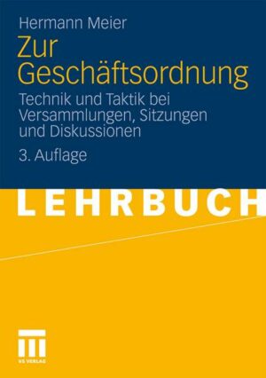 Zur Geschäftsordnung