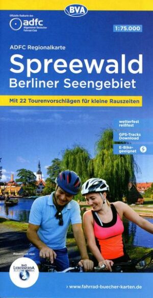ADFC Regionalkarte Spreewald /Berliner Seengebiet mit Tourenvorschlägen