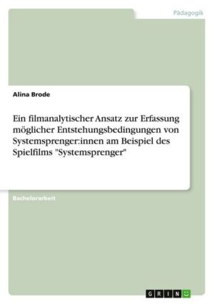 Ein filmanalytischer Ansatz zur Erfassung möglicher Entstehungsbedingungen von Systemsprenger:innen am Beispiel des Spielfilms 'Systemsprenger'