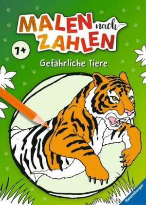 Malen nach Zahlen ab 7: Gefährliche Tiere