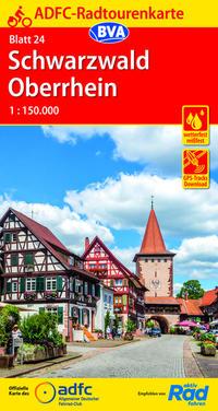 ADFC-Radtourenkarte 24 Schwarzwald Oberrhein 1:150.000