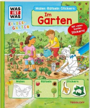WAS IST WAS Kindergarten Malen Rätseln Stickern Im Garten.