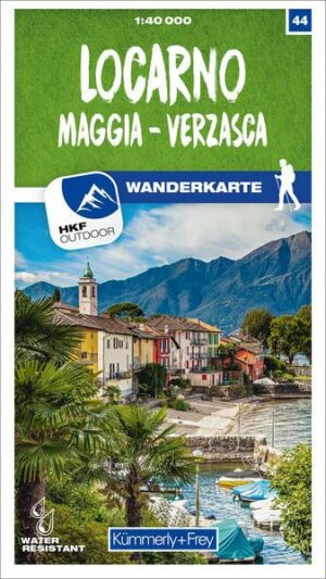 Locarno / Maggia - Verzasca 44 Wanderkarte 1:40 000 matt laminiert