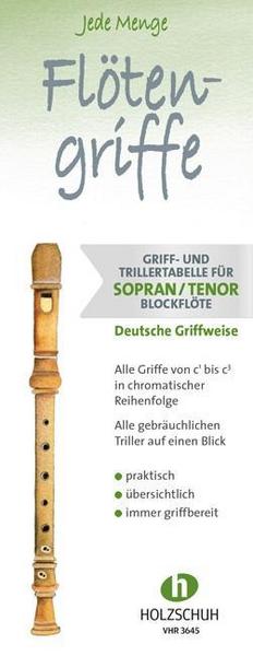 Jede Menge Flötengriffe - Sopran- und Tenorblockflöte (Deutsche Griffweise)