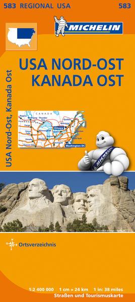 Michelin Regionalkarte USA Nordost