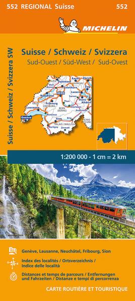 Suisse Sud-Ouest - Michelin Regional Map 552