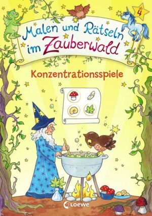 Malen und Rätseln im Zauberwald - Konzentrationsspiele