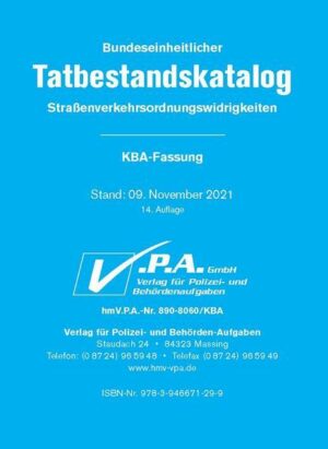 Bundeseinheitlicher Tatbestandskatalog KBA-Langfassung