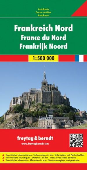 Frankreich Nord / France Nord 1 : 500 000. Autokarte