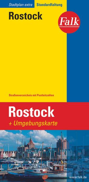 Falk Stadtplan Extra Standardfaltung Rostock
