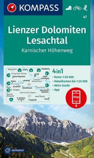 KOMPASS Wanderkarte 47 Lienzer Dolomiten