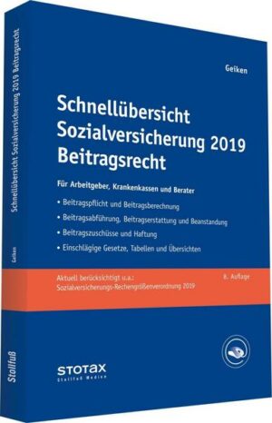 Schnellübersicht Sozialversicherung 2019 Beitragsrecht