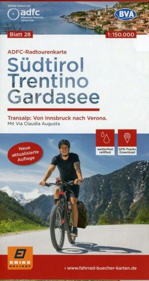 ADFC-Radtourenkarte 28 Südtirol