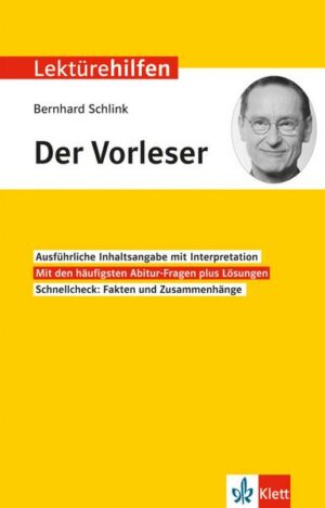 Klett Lektürehilfen Bernhard Schlink