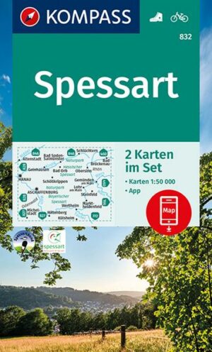 KOMPASS Wanderkarte 832 Spessart