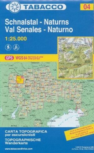 Tabacco Wandern 1 : 25 000 Schnalstal / Val Senales - Naturns / Naturno