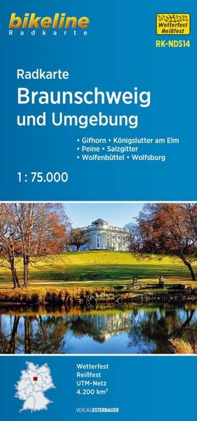 Radkarte Braunschweig und Umgebung 1 : 75.000