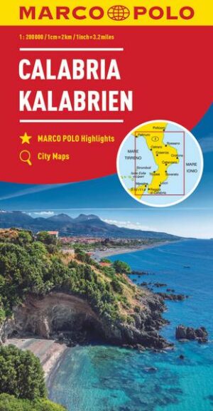 MARCO POLO Karte Italien Blatt 13 Kalabrien 1:200 000