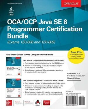 Oca/Ocp Java Se 8 Programmer Certification Bundle (Exams 1z0-808 and 1z0-809) [With CD (Audio)]