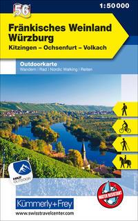 KuF Deutschland Outdoorkarte 56 Fränkisches Weinland