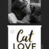 Magnetlesezeichen Cat love